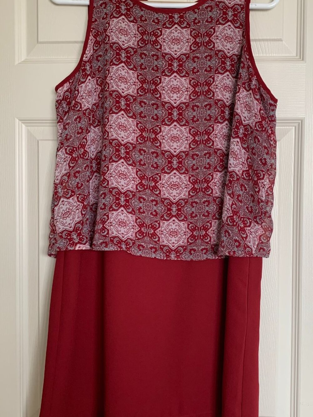 Perfect for Summer Sleeveless Red Sheath Dress